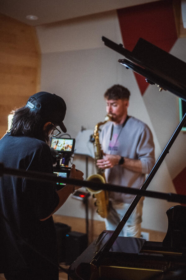 Filming at BioSoul