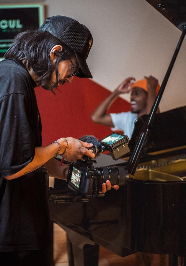 Filming at BioSoul